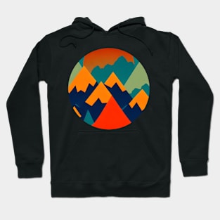 Abstract Mountain Hoodie